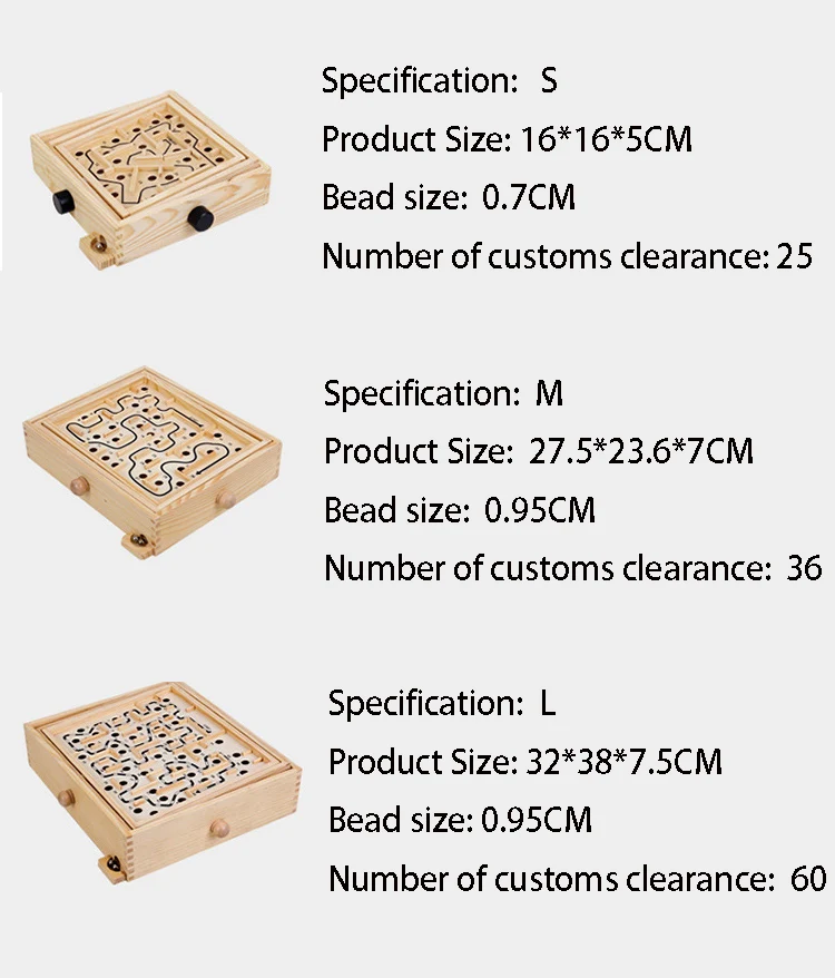 Деревянные для детей и взрослых интерактивные настольные игры баланс мяч рукоятка трек шарик лабиринт головоломка Обучающие Настольные игры