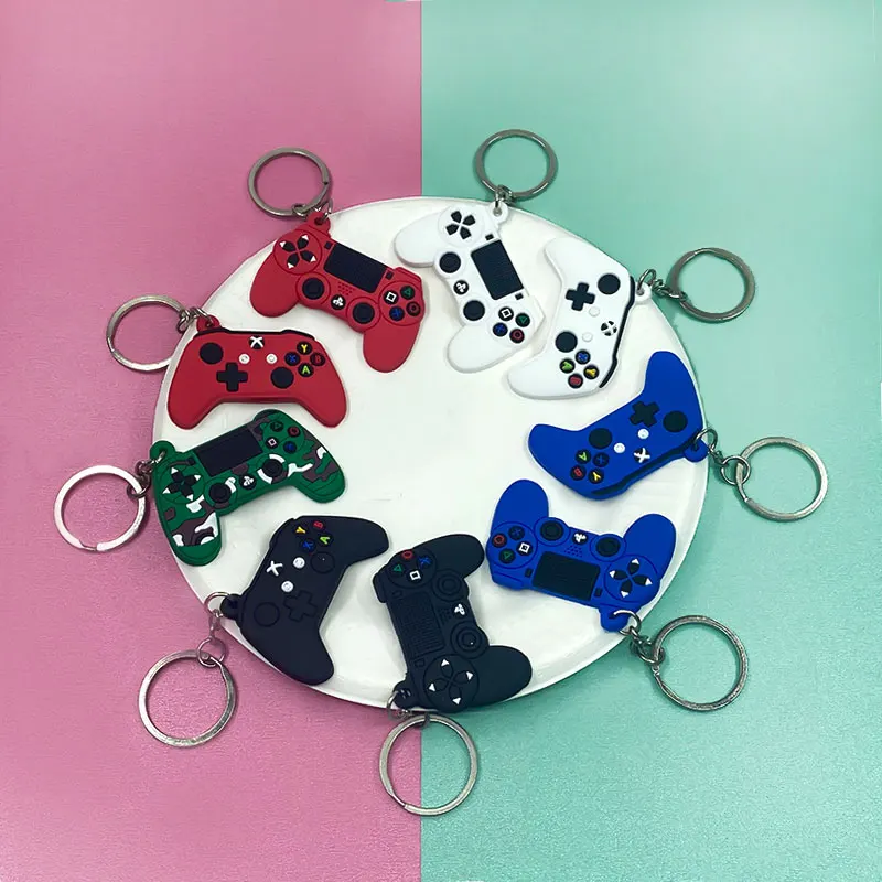 1PCS PVC Game Machine Keychain & Keyring Cute Gamepad Joystick Key Chain 5 H44c14483d7214fbcab5cdb41a912761eP