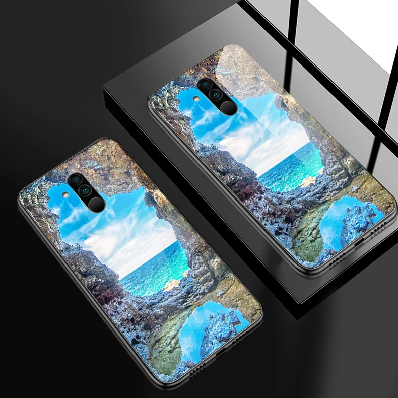 H115 Роскошный чехол для телефона huawei Enjoy 9s Mate20 Lite Pro Nova 2 3i 4 P Smart+ P20 P30 чехол из закаленного стекла Honor Play Fashion Shell - Цвет: H115