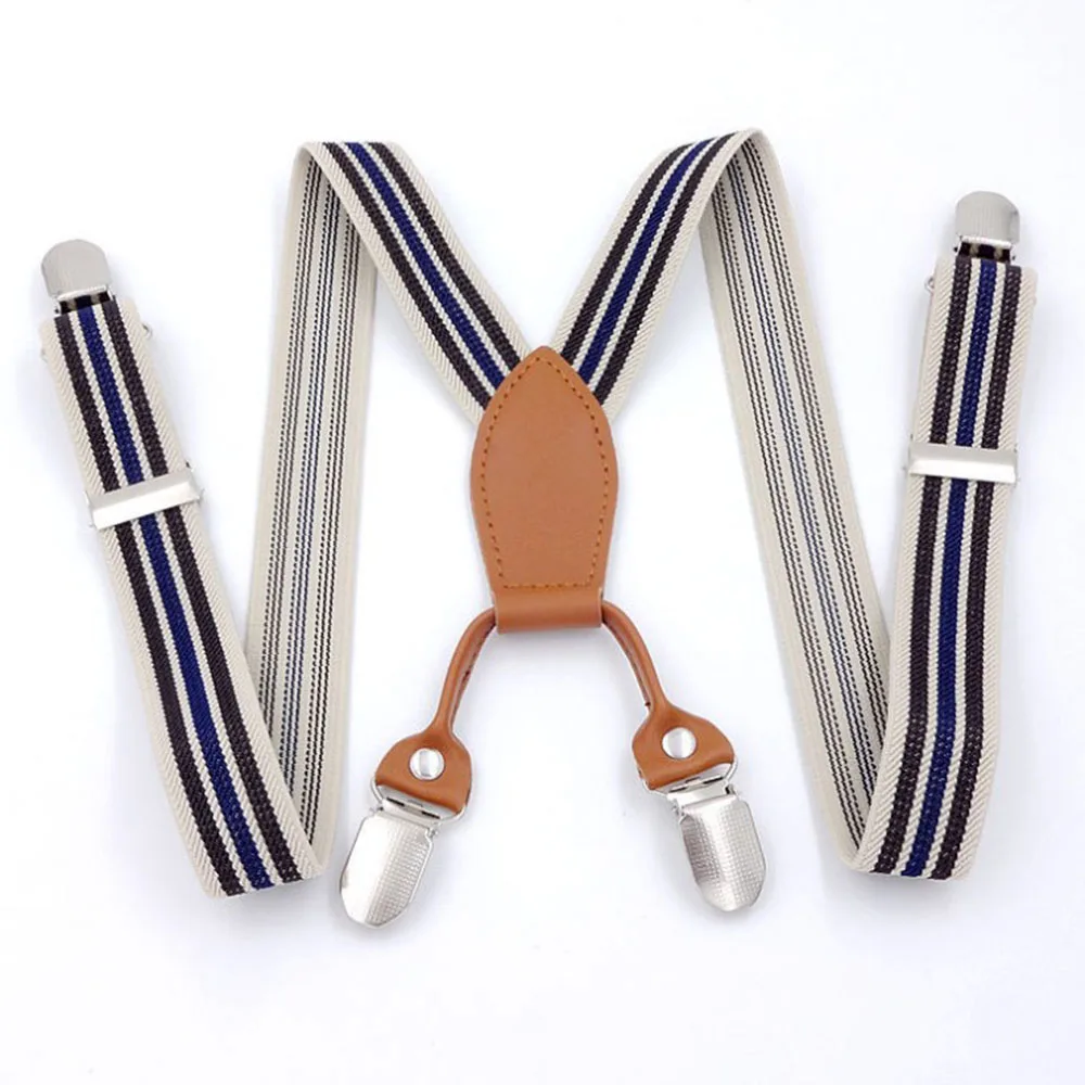 11 Colors Children's Boys Kids Suspenders Printing Stripe Cartoon Pattern Elastic Adjustable Straps 3 Clip-on Y-Back Braces | Детская