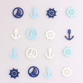 

Mixing Color Anchor Wooden Buttons for Handwork for Clothing Scrapbooking Crafts DIY Needlework Accessories Buttons Decorative E
