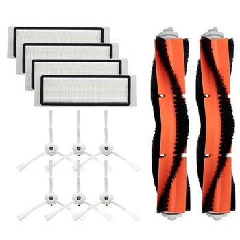 

6 Side Brush + 4 HEPA Filter + 2 Main Roller Brush for Xiaomi Vacuum 2 Roborock S50 S51 MI Robot Vacuum Cleaner Spare Parts