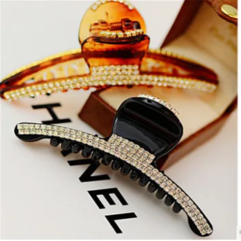 

Korean Fashion Acrylic Rhinestone Large Medium Hair Clip Grab Clip Hair Clip Exquisite Hair Accessories