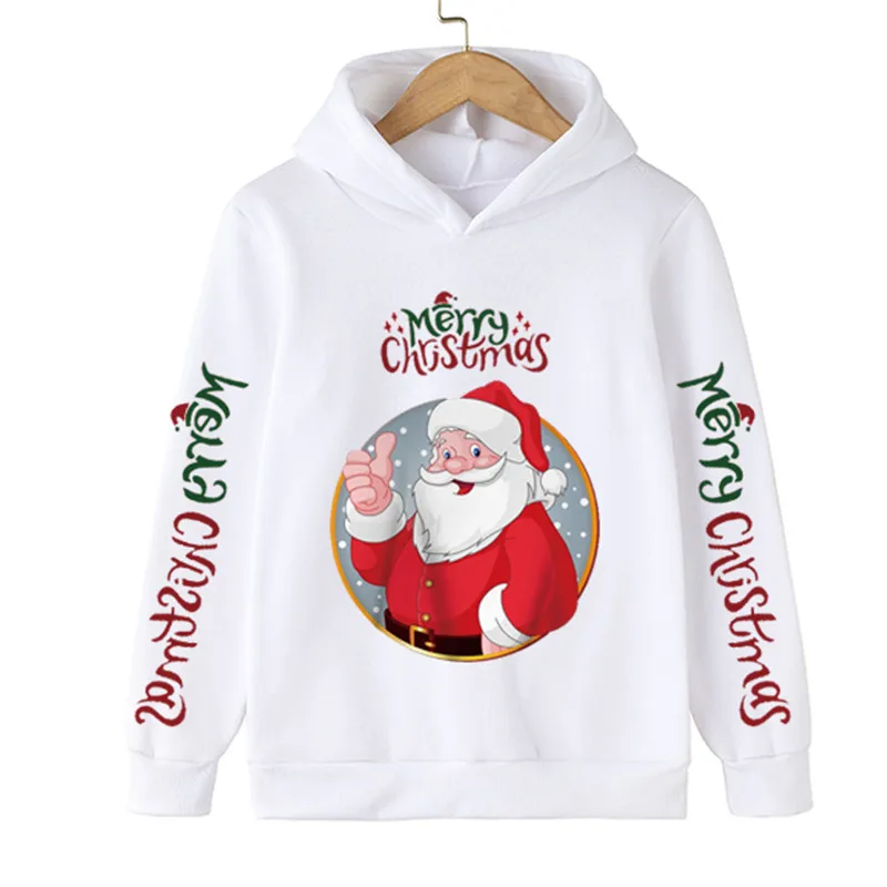 Merry Christmas Hoodies Children Hoodies Sweatshirt Boys Girls Santa ...