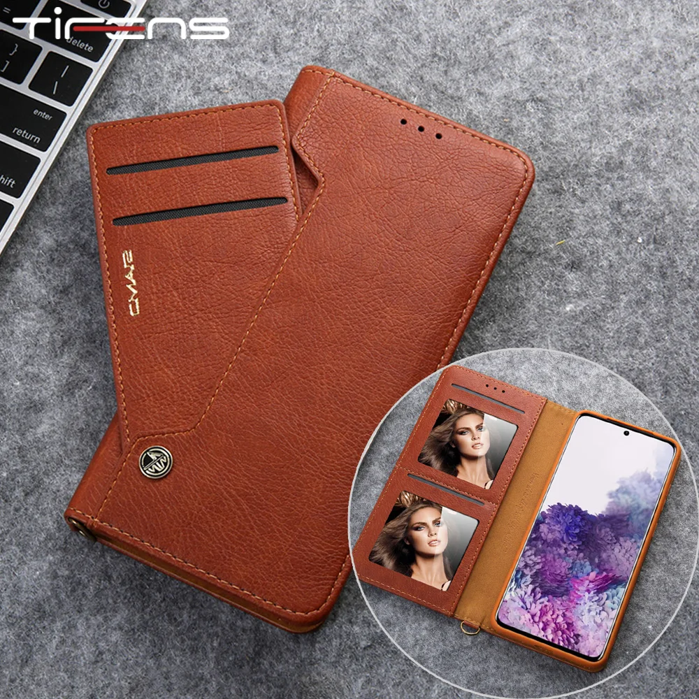 Luxury Flip Wallet S20FE Case For Samsung Galaxy S21 S20 FE S10 S9 S8 Note 20 10 9 8 Plus Ultra Leather Magnetic Card Bags Cover | Мобильные