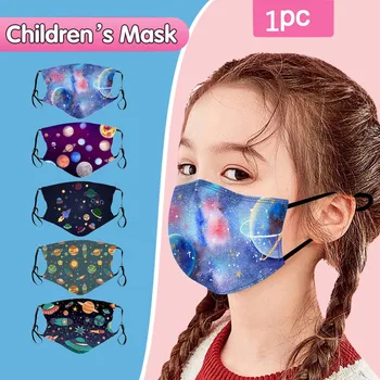 

Children's Star Space Printed Breathable Outdoor Mouth Mask Cloth Mouth Cover Reuseable Mouth Mask Washable Face Mask mondmasker