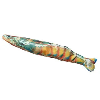 

Electric Moving Shrimp Cat Toy Realistic Electric Doll Shrimp Wagging Fish Pets Chew Bite Props