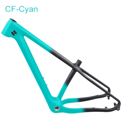 Front Cyan Gradient Карбоновая рама для велосипеда 26er, карбоновая рама для велосипеда mtb Fatbike 26 × 4,8, карбоновая рама для горного и снежного велосипеда, рама для шоссейного велосипеда - Цвет: Front Cyan Gradient