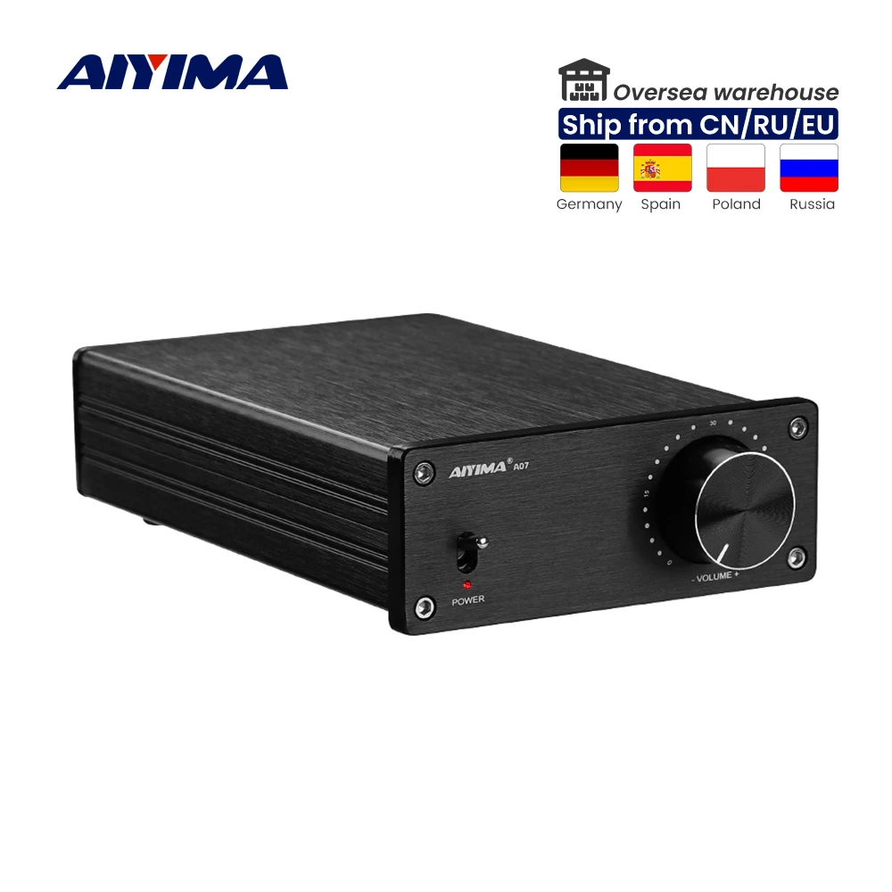 AIYIMA A07 TPA3255 Power Amplifier 300Wx2 Class D Stereo Digital Audio Amp HiFi 2.0 Sound Amplifier Speaker Home Theater DIY sound amplifier