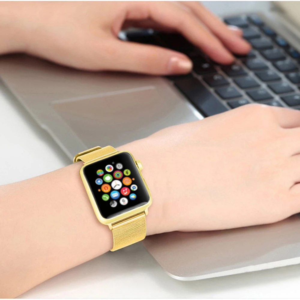 Quality Milanese Strap for Apple Watch Band Series 4 40mm 44mm Stainless Steel Bracelet for iWatch Series 3 / 2 / 1 38mm 42mm for Women Men