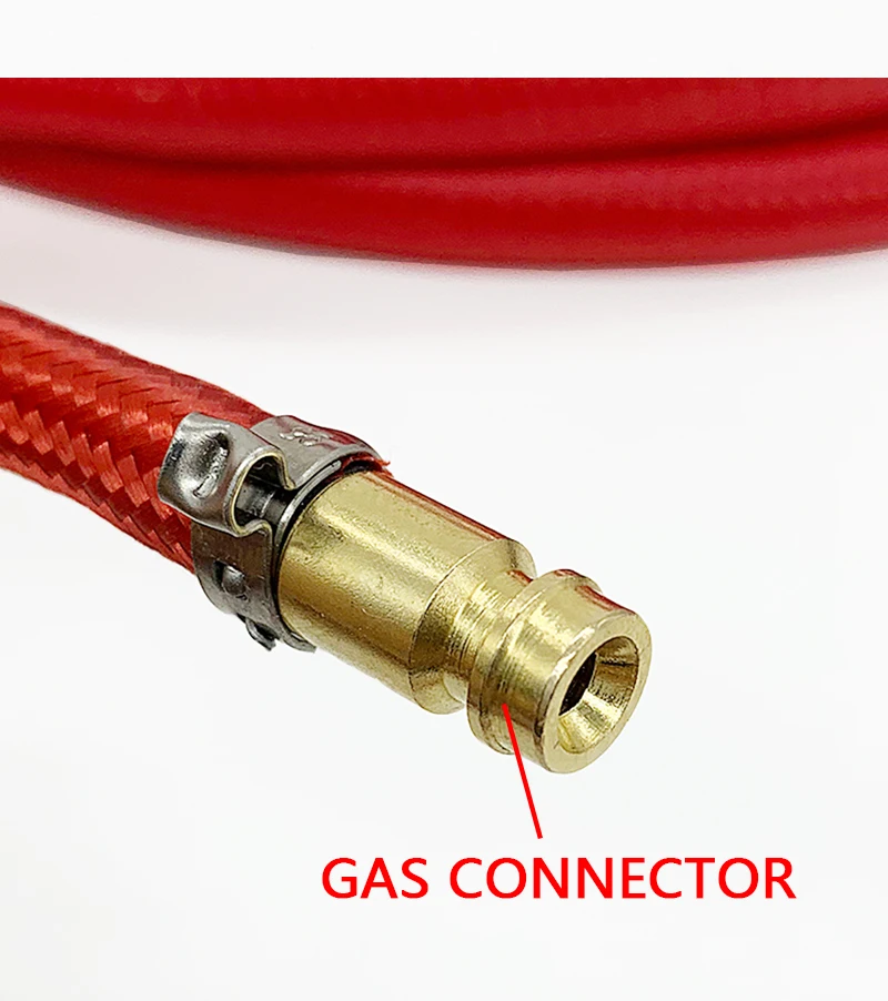 Welding Torch WP26 WP26V WP26F WP26FV TIG Welding Torch Gas-Electric Integrated Red Hose Cable Wires 3.7M 35-50 Euro Connector 13.12FT