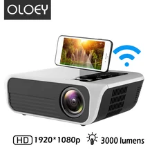 OLOEY full HD мини-проектор 1920*1080 разрешение поддержка 1080p Android WiFi Bluetooth светодиодный 3D интеллектуальный проектор домашний кинотеатр
