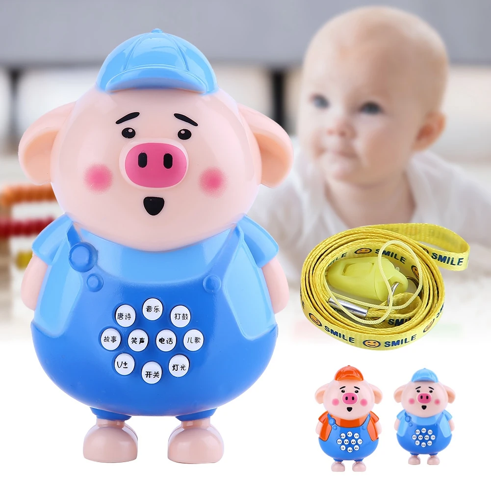 

Child Puzzle Music Toy Dancing Pig Singing Electronic Toys Baby Interactive Toys Baby Kid Early Learning Story Cartoon Gift