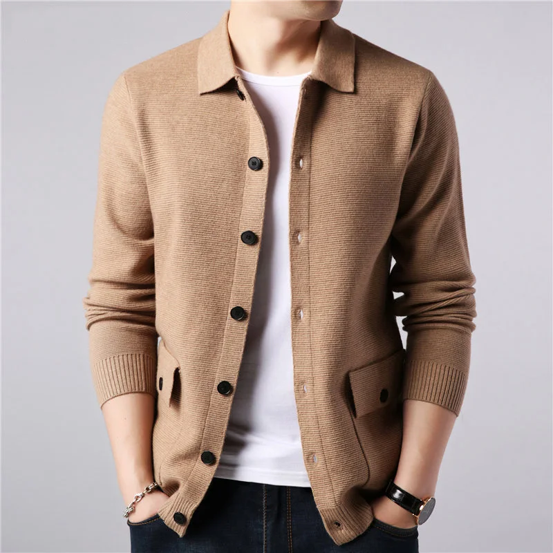 Sweater Men Autumn Winter Warm Cashmere Woolen Cardigan Streetwear Fashion Single Breasted Sweater Coat Men Men's With Pocket Sweater Men Autumn Winter Warm Cashmere Woolen Cardigan Streetwear Fashion Single Breasted Sweater Coat Men Men's With Pocket