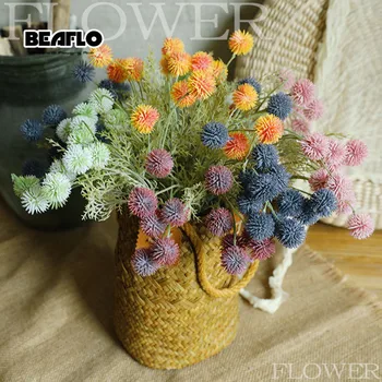 

1Bunch Fake Flowers Artificial Decor Hydrangea Flower Ball Plastic Bouquet For Wedding Home Garden Wedding Decoration