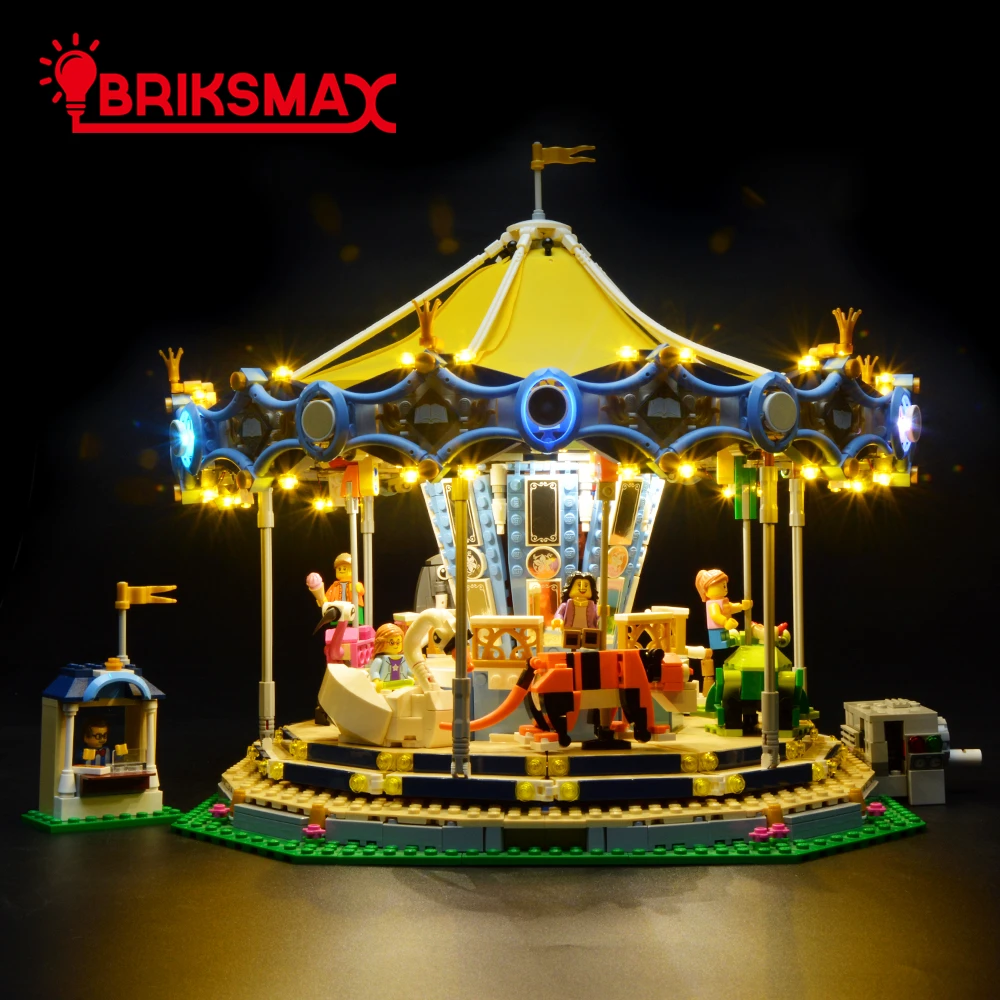 Комплект светодисветильник BriksMax для 10257 эксперта создателя новая карусель