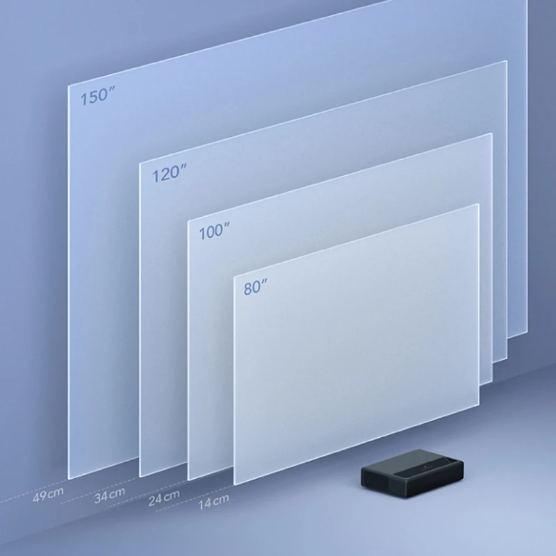 Xiaomi mijia 1S 4K лазерный проектор 2000 ANSI люмен с Android Wifi 3840x2160P домашний кинотеатр 4k tv Beamer