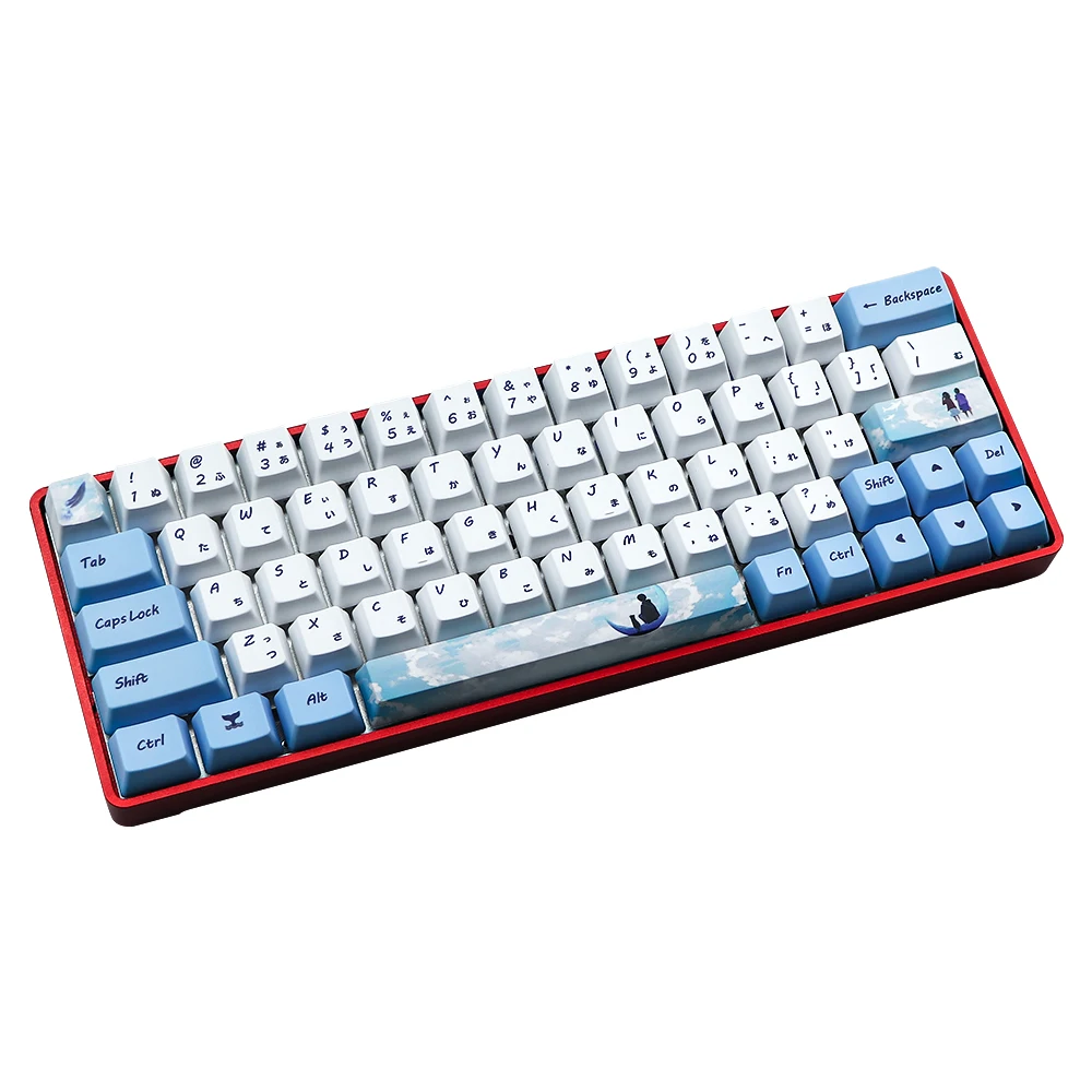 Dye Subbed Keycap 60% Mechanische Toetsenbord Keycap Voor Gh60 Rk61/Alt61/Annie /Poker Keycap Gk61 Gk64 Dz60 Japan Characters
