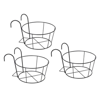 

3 Pcs Hanging Planters Basket,Flower Pot Rack Hanging Planter Baskets for Indoor and Outdoor Plants for Porches Decor