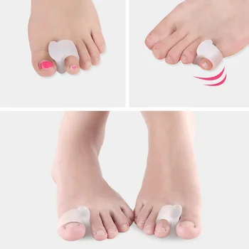 

2pcs Toe Ring Correction Of Hallux Valgus Toe Separator Nursing Pad Foot Care Orthopedic Adjuster Big Toe Separator