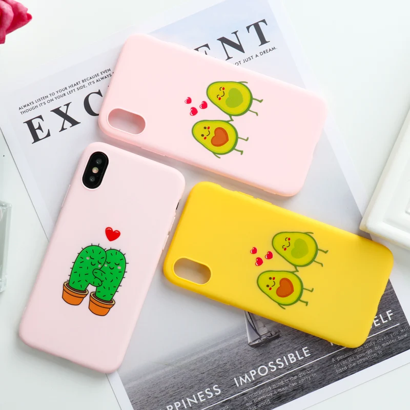 

Cute Painted Case For IPhone 11 Case Silicon Phone Case For Iphone 7 8 XR XS Max X 6 6s Plus 5 SE 5s Cover For iPhone 11 Pro Max