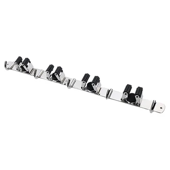 

Broom Mop Holder Tools Storage Garden Wall Mount Multifunctional Hanger Office Stainless Steel Closet Bathroom Organizer Home
