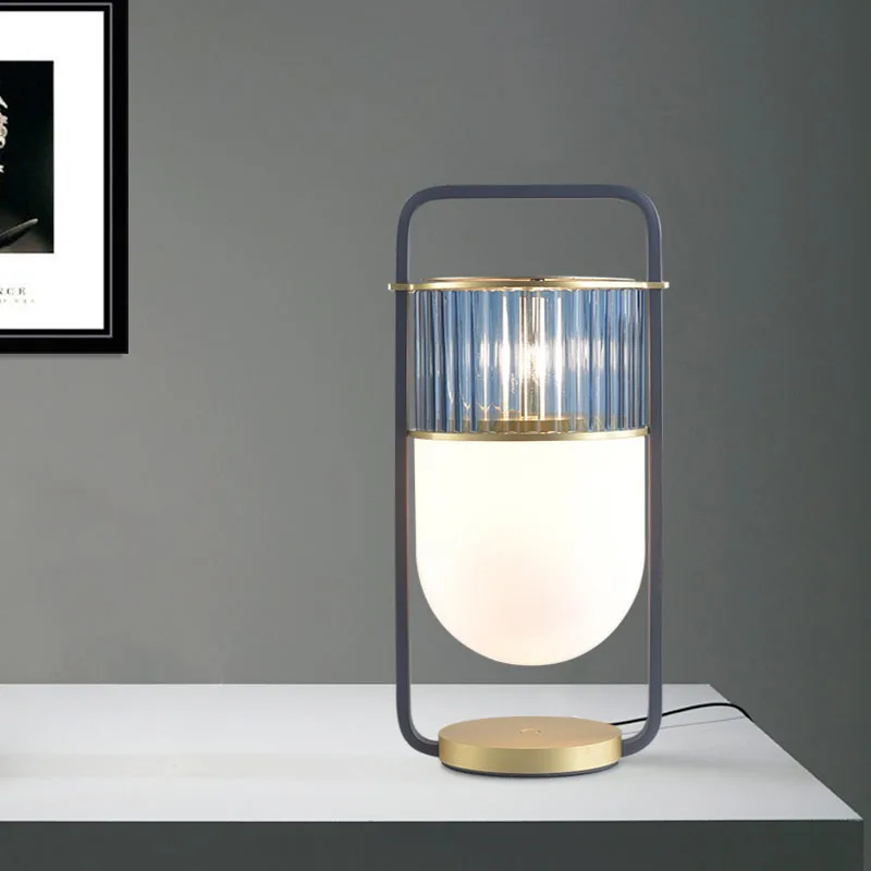 

Modern Luxury Glass Table Lamp Creative Living Room Bedroom Study Led Desk Lamp Nordic Home Decoration Desk Learning Luminaires