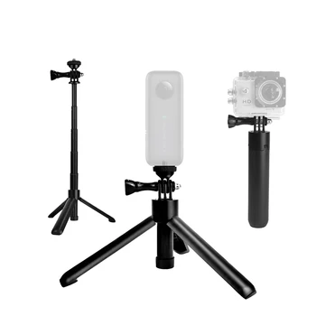 

2 in 1 Extend Gopro Vlog Handle Tripod Mini Portable Desktop Stand for Gopro Hero 9 8 7 6 5 4 Black Session Osmo Action Camera