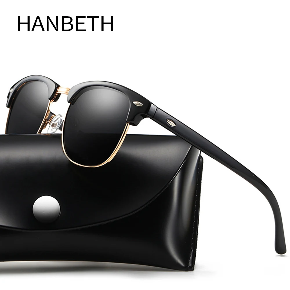 

Polarized Sunglasses Women Men Classic Brand Designer Retro Rivet Sun Glasses Vintage Polarized Driving Mirror Eyewear UV400