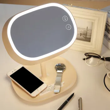 

High-end LED make-up mirror and lamp Light-supplementing cosmetic mirror Cosmetic Receiving Box The best gift for a girl