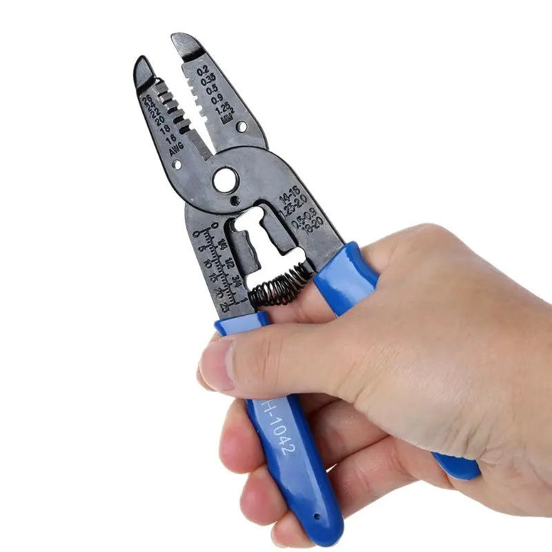 

Drop Shipping Multifunctional Precise Steel Wire Cable Stripper Stripping Cutting Pliers Cutter Hand Tool 26-16AWG