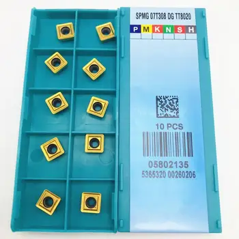 

10 pieces SPMG07T308 DG TT8020 indexable carbide insert for machine tool accessories U boring metal SPMG07T308 milling cutter