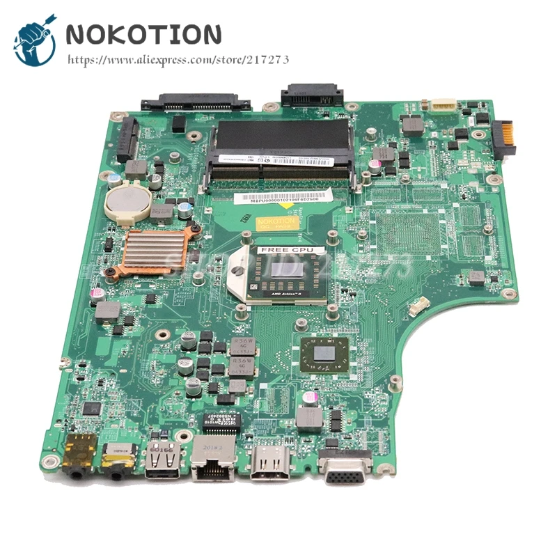 NOKOTION mbpv606001 Мб. pv606.001 для Acer Aspire 5553 5553 г Материнская плата ноутбука da0zr8mb8e0 разъем S1 Бесплатная ЦП DDR3