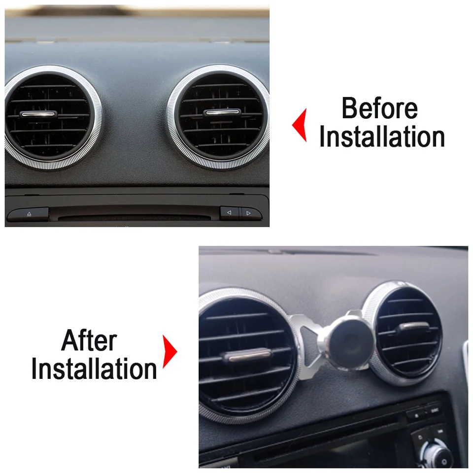 Soporte Magnético Para Teléfono Audi A3 8P: Soporte Para Ventilación