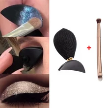 Aplicador de sombra de ojos Magic Lazy DIY, aplicador de sombra de ojos, pliegue de dos cabezales, brocha de sombra de ojos, Kit de maquillaje de ojos, Accesorios de belleza