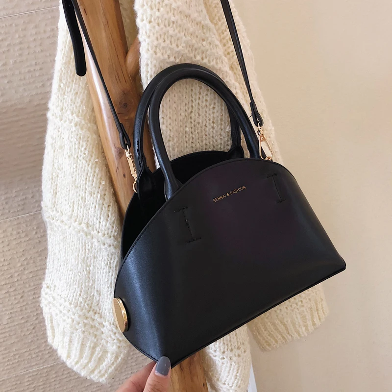 

Retro Autumn And Winter Saddle Bag Shell Bag Stereo 2in1 Shoulder Bag Width 24cm Height 17cm Thickness 13cm