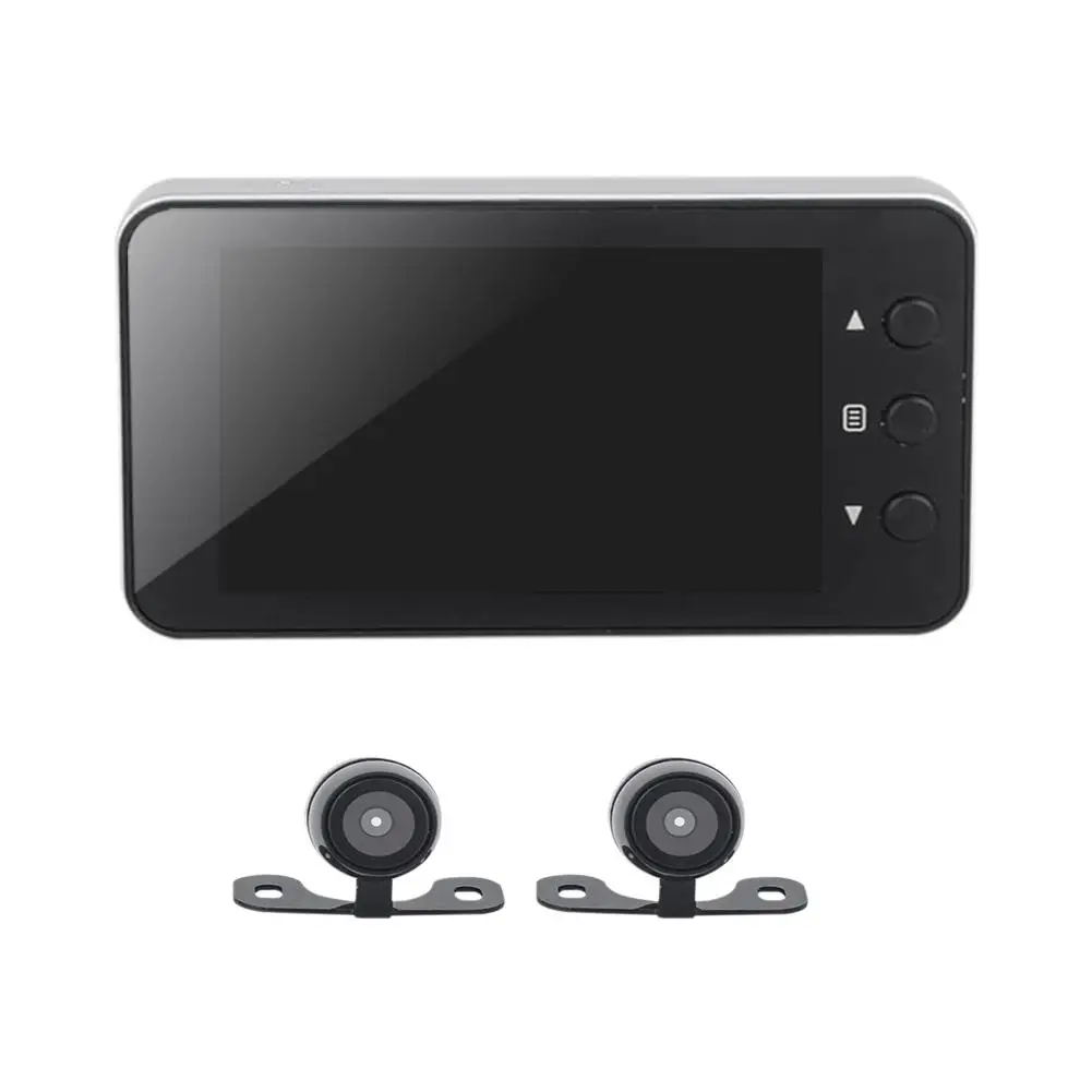 

Motorcycle Camera Locomotive Recorder Front and Rear Double Lens Double Recording Hidden Driving Recorder Camera helmet camera