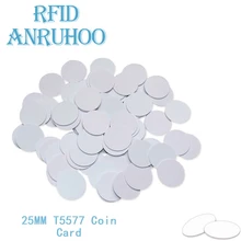 5/10PCS RFID Access Control Coin Card 125Khz EM4305 Rewriteable Copy Keychain Smart Chip Badge T5577 Copier Duplicator Sticker