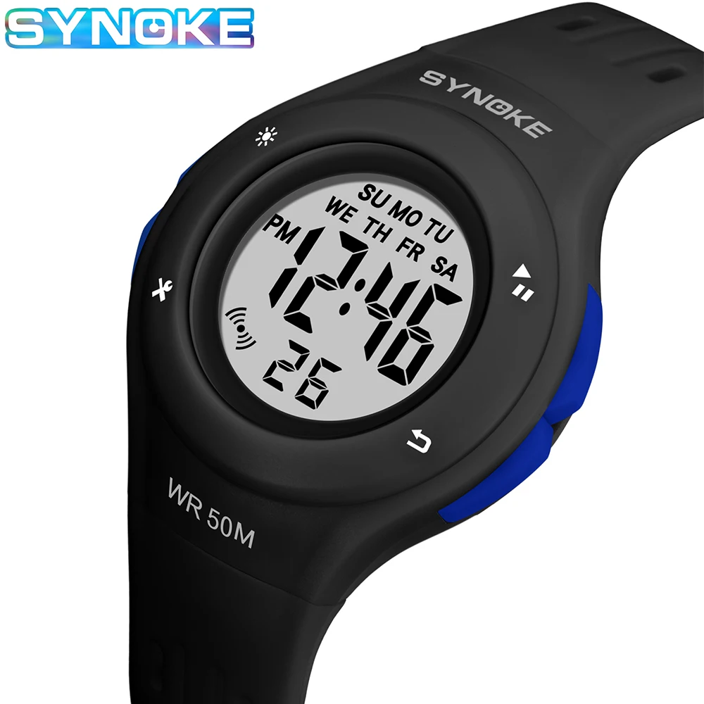SYNOKE Children Watch Sport Student Kids Watches Boys Girls Clock Gift LED Digital Electronic