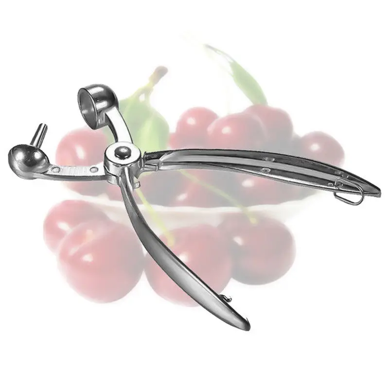 1pc Cherry Olive Pitter Stoner Pits Seed Fruit Remover Core Easy Squeeze Stone Tool Aluminum Alloy Kitchen Tools & Gadgets