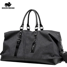 BISON DENIM, дорожная сумка, большая вместительность, Мужская Ручная багажная сумка, дорожная сумка, нейлоновые сумки на выходные, многофункциональные дорожные сумки N5091