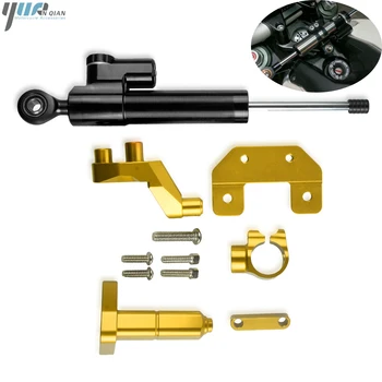 

CNC ALUMINUM Motorcycle Steering Stabilize Damper Bracket Mount FOR YAMAHA YZF R3 YZFR3 YZF-R3 2014-2017 2016 2015 Accessories