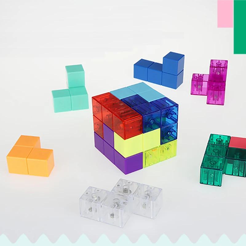 Магнитные кубики, магнитные кубики, игрушки 3x3x3, кубики, Обучающие игрушки, различные формы, кубики для Рубика, праздничные подарки для детей, игры