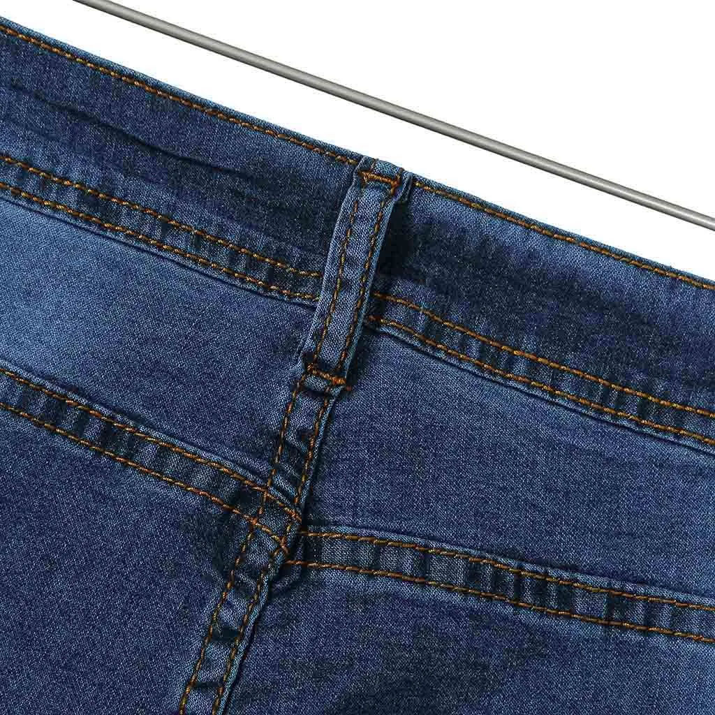 Модные джинсы с эластичной резинкой на талии 2XL-7XL, большие размеры, женские обтягивающие рваные джинсы для женщин, узкие брюки, брюки, джинсы для мам, Mujer