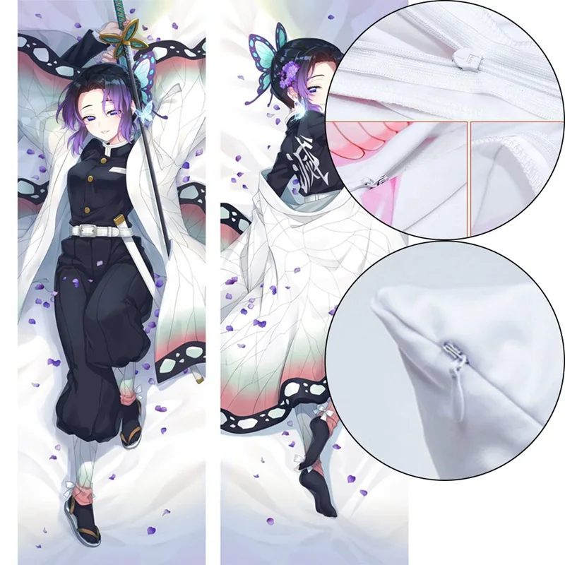 Дизайн Dakimakura Demon Slayer: Kimetsu No Yaiba аниме Kochou Shinobu Dakimakura обнимающий чехол для подушки Kamado Nezuko