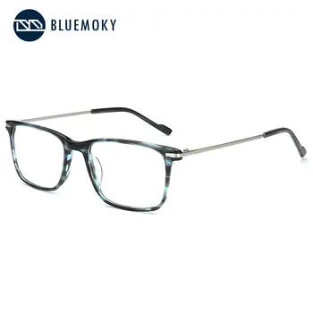 

BLUEMOKY Square Glasses Frame Men Optical Myopia Hyperopia Eyewear Fake Eyeglasses Transparent Clear Glasses Men 2019 BT2308