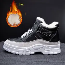 Женские кроссовки; коллекция 2019 года; зимняя теплая хлопковая обувь; модная женская повседневная спортивная обувь на шнуровке для бега;