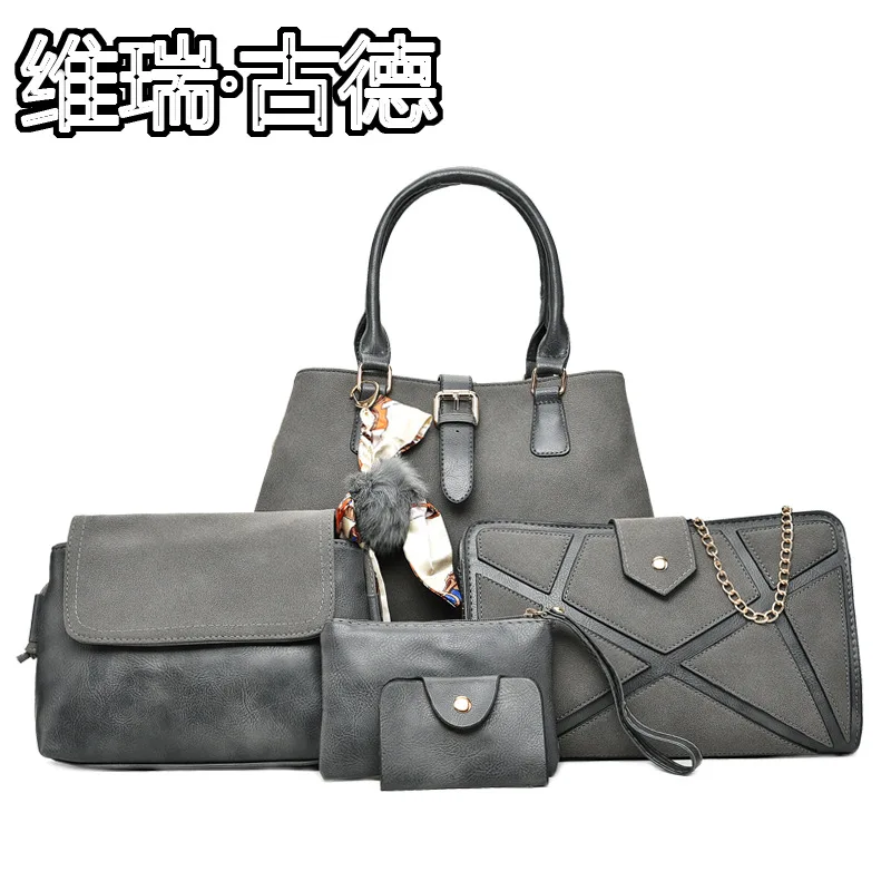 

Hot Sales Hot Selling 2017 Summer New Style Europe And America Fashion Women's Hand Shoulder Oblique Different Size Bags Six Pie