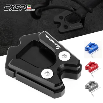 

Motorcycle CNC Alunimun Kickstand Foot Side Stand Enlarge Extension Pad Support Plate for VESPA GTS GTV 3Vie Sprint LX