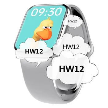

Free Shipping 3D HD Bluetooth Call Music Hw12 Customize Interface Side Button Knob Protect Privacy Heart Rate Blood Smart Watch